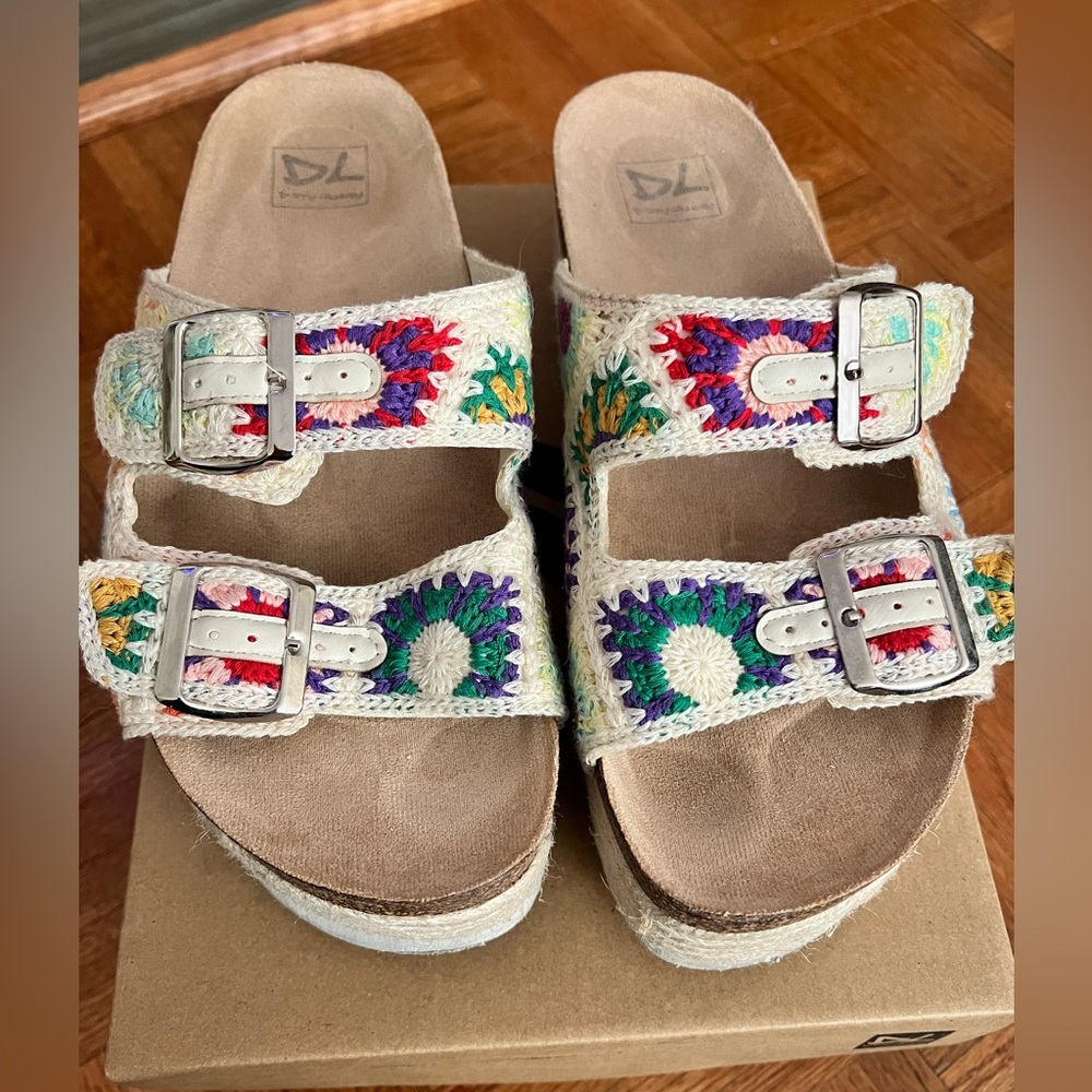 Platform Crochet Sandals